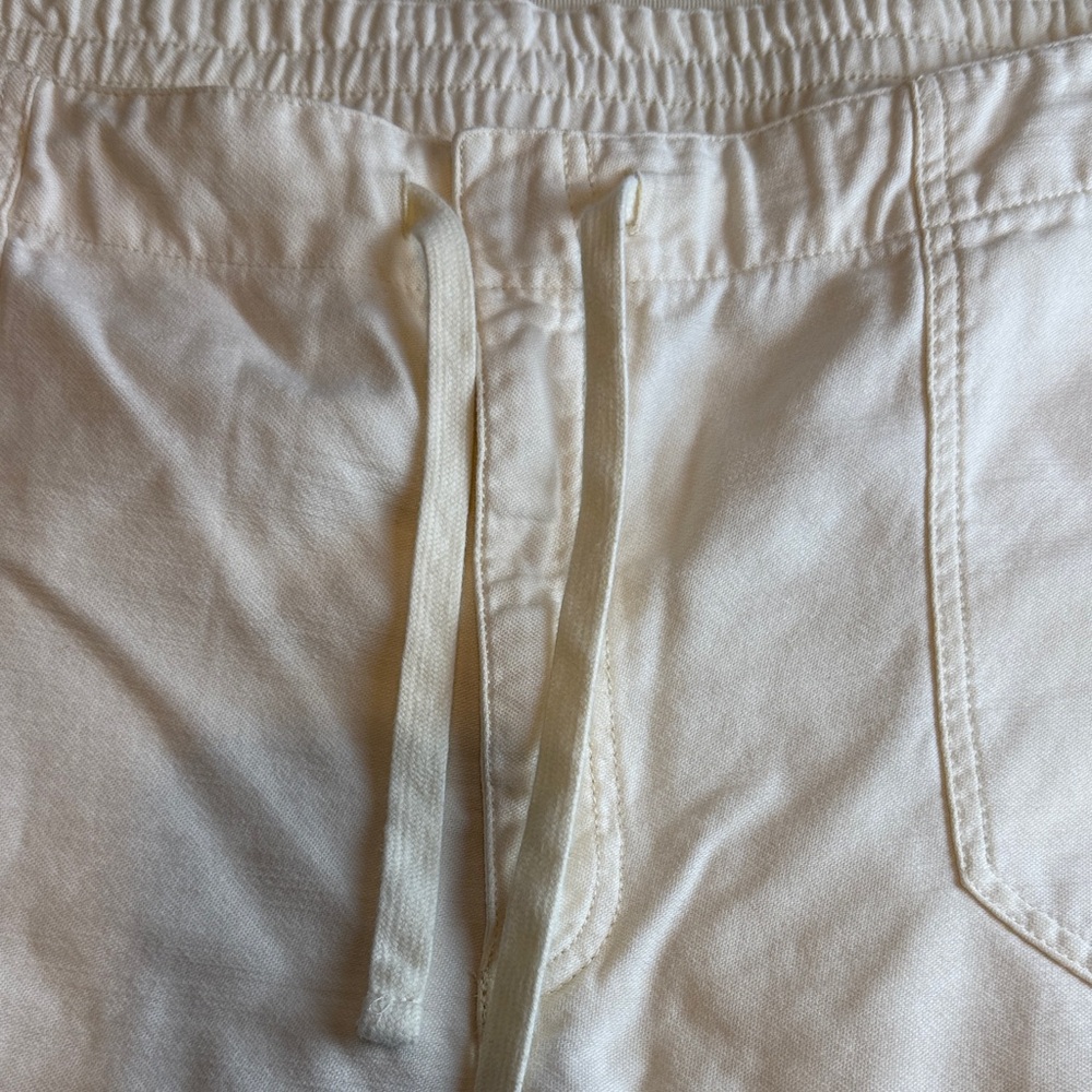 J. Crew Women's Off-White Elastic Waist Drawstring Pants Size XXL - Picture 5 of 14